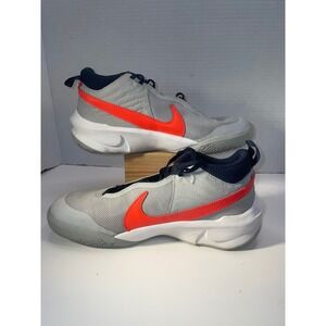 Nike Hustle DX SU21 Kids Youth Size 6Y Gray Orange Basketball Shoes